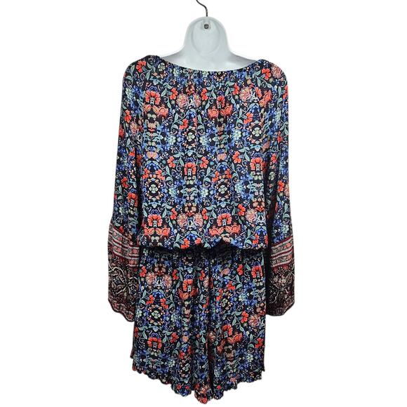 American Eagle Outfitters Long Sleeve Floral Boho Romper Size M - Picture 3 of 11